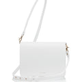  Firefly Daisy white cross-body bag with white strap and gold Iris Maree logo made environmentally conscious material Kayla Fabric