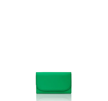 Julian Petit Kelly Green card case with inside pocket made environmentally conscious material Kayla Fabric