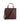 Jude Mini Tote in Lily Maroon Burgundy with gold Iris Maree on the front of the bag with two straps, a top-handle strap and a detachable cross-body strap with gold detachable hooks made from environmentally conscious material Kayla Fabric